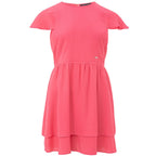 Fuchsia Viscose Casual Dress