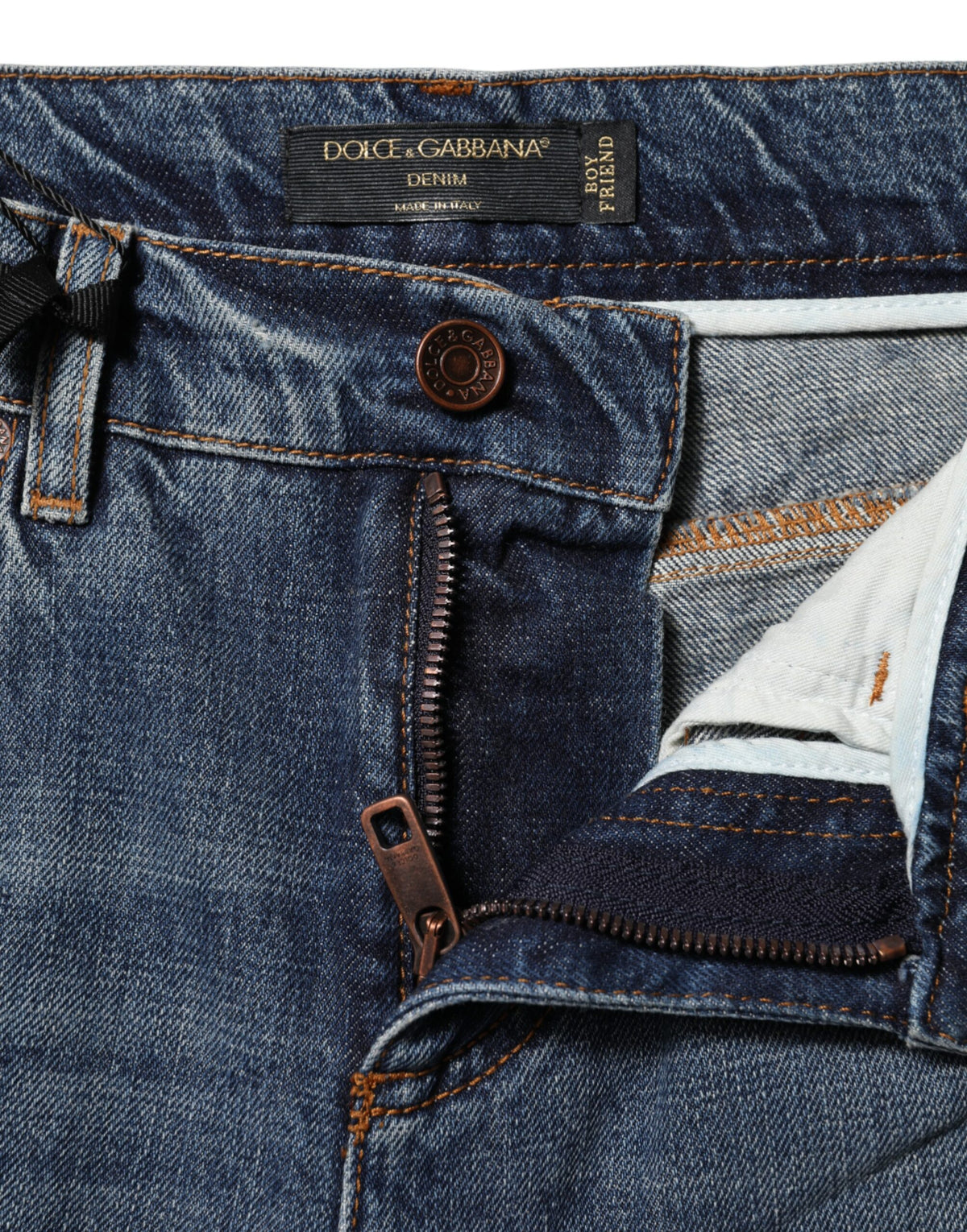 Blue Cotton Tattered Mid Waist Denim Jeans