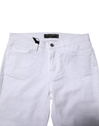 White GRACE Mid Waisted Skinny Denim Jeans