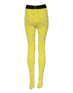 Yellow Logo Slim Fit Leggings Pants