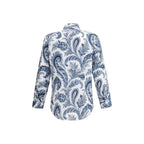Blue Cotton Pattern Shirt