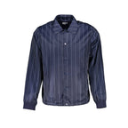 Blue Polyester Men's Jacket
