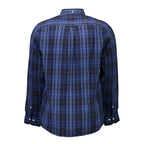 Blu Cotton Men Shirt