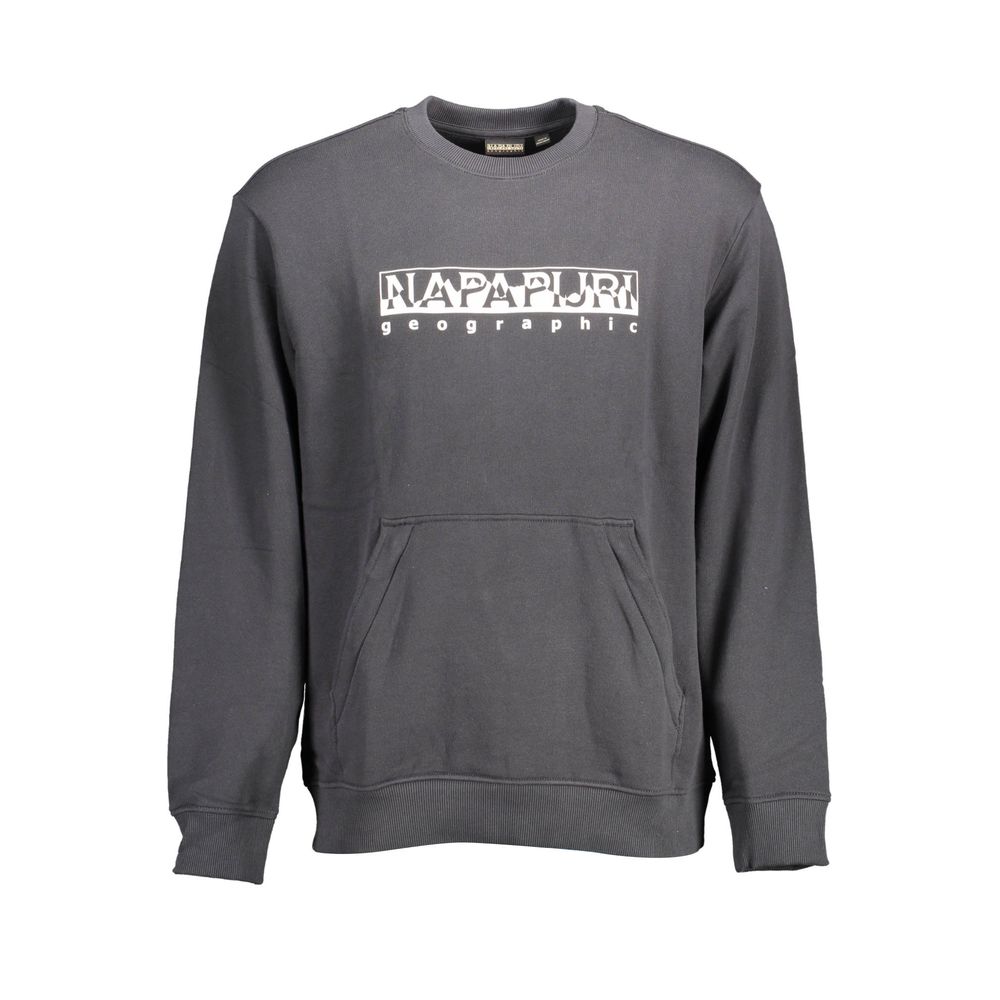 Black Cotton Men's Sweatshirt