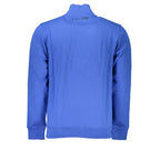Blue Cotton Men Sweatshirt