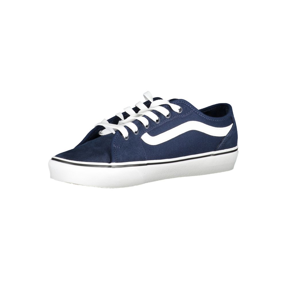 Blue Polyester Men Sneaker