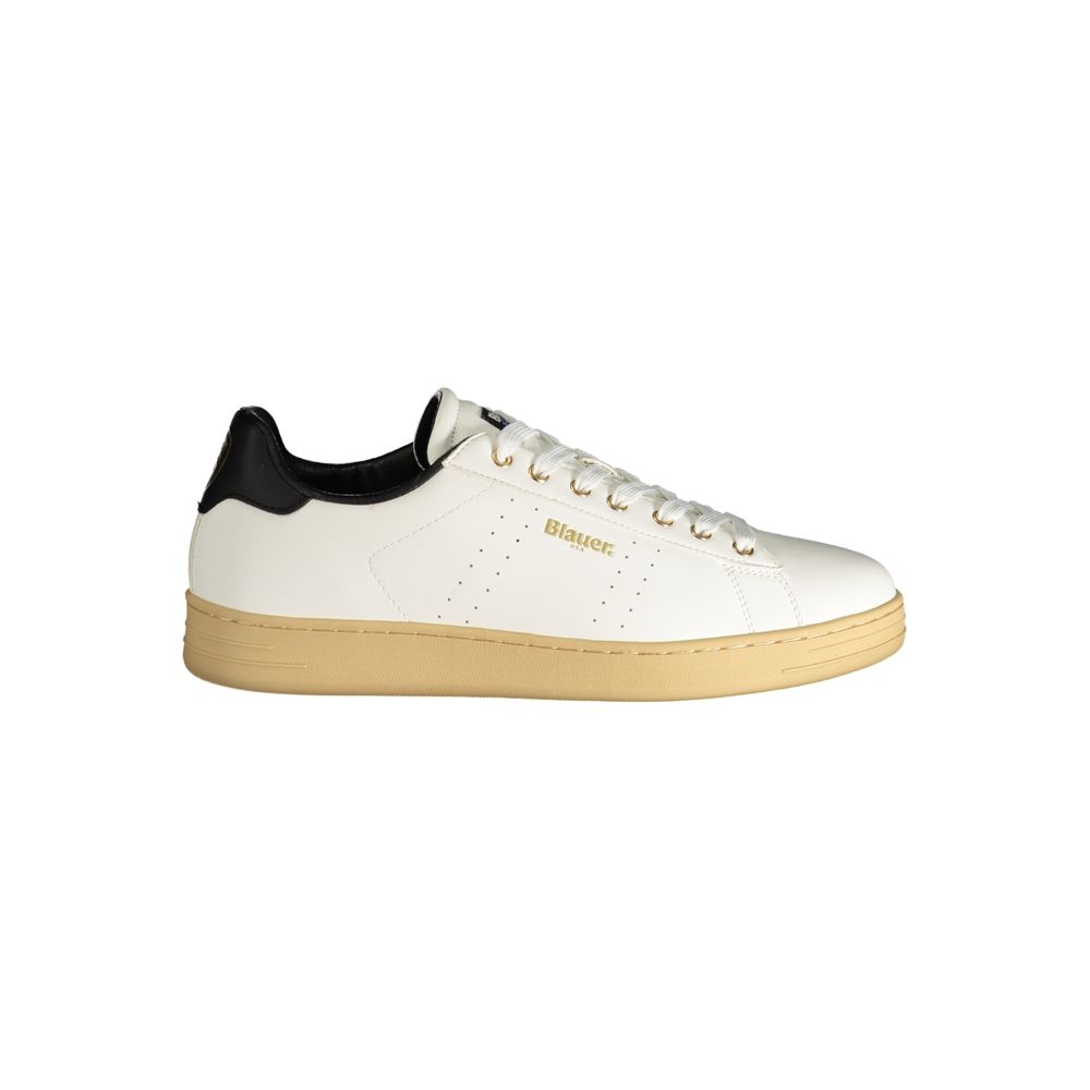 Bianco Polyurethane Men Sneaker