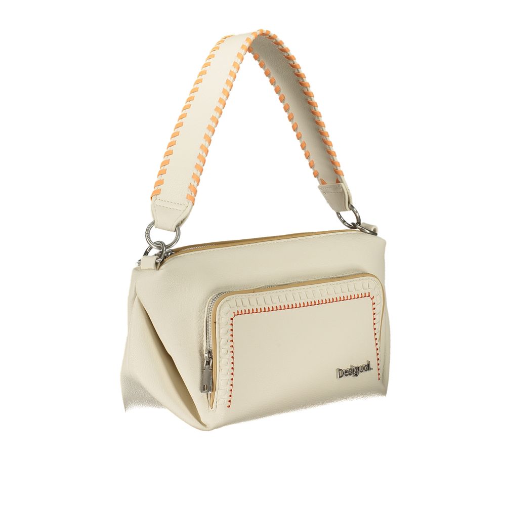 White Polyurethane Womens Handbag