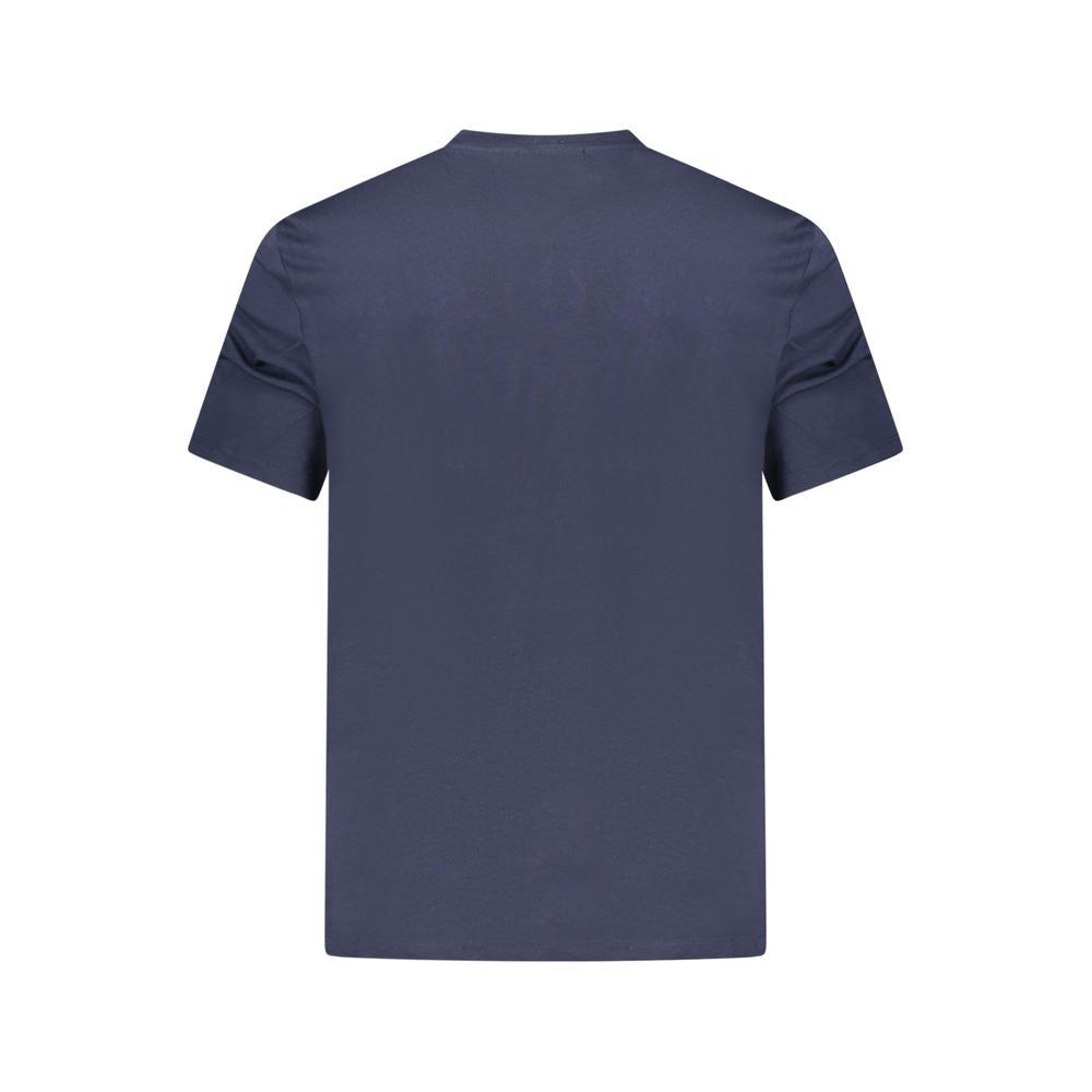 Blue Cotton Men's T-Shirt