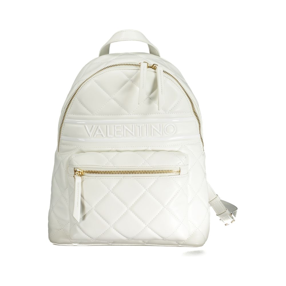 Bianco Polyurethane Women Backpack