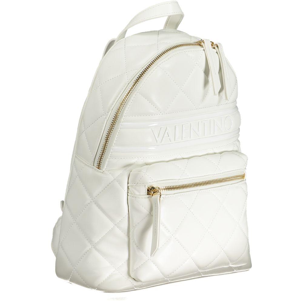 Bianco Polyurethane Women Backpack