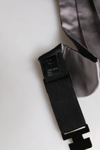 Gray Men 100% Silk Belt Wide Waist Cummerbund