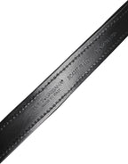 Black Sequin Embellished Metal Buckle Belt