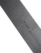 Black Leather Classic Metal Buckle Belt