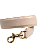 Beige Pink Leather Handbag Accessory Shoulder Strap