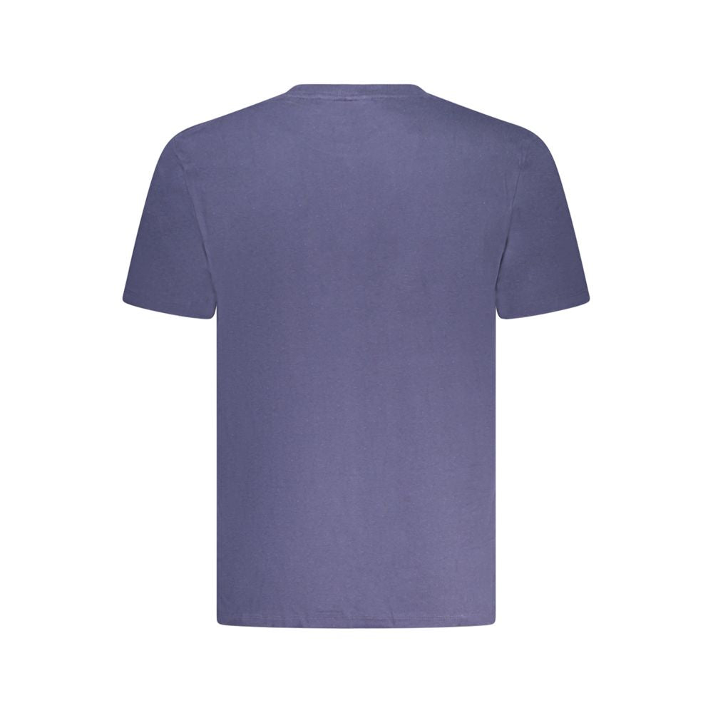 Blue Cotton Men's T-Shirt