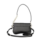 Black Polyurethane Women Handbag