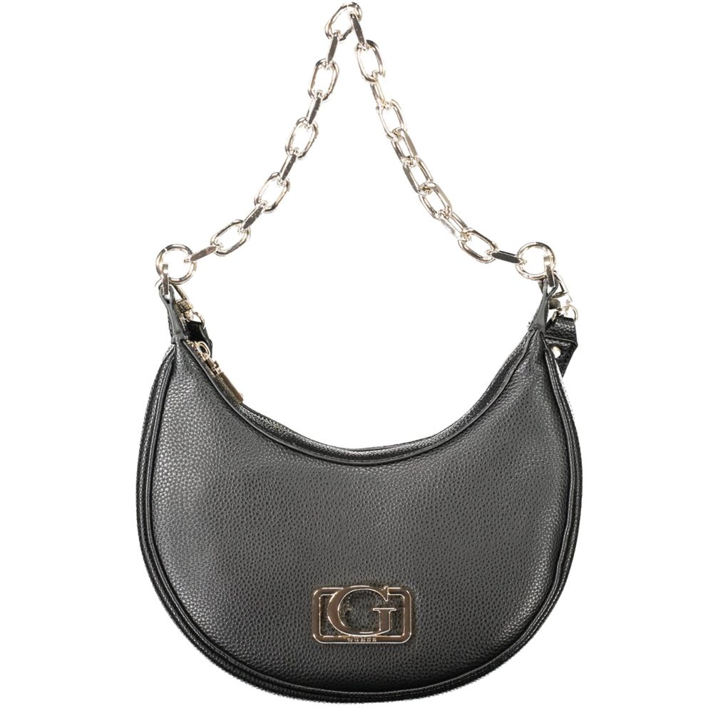 Black Polyurethane Women's Handbag
