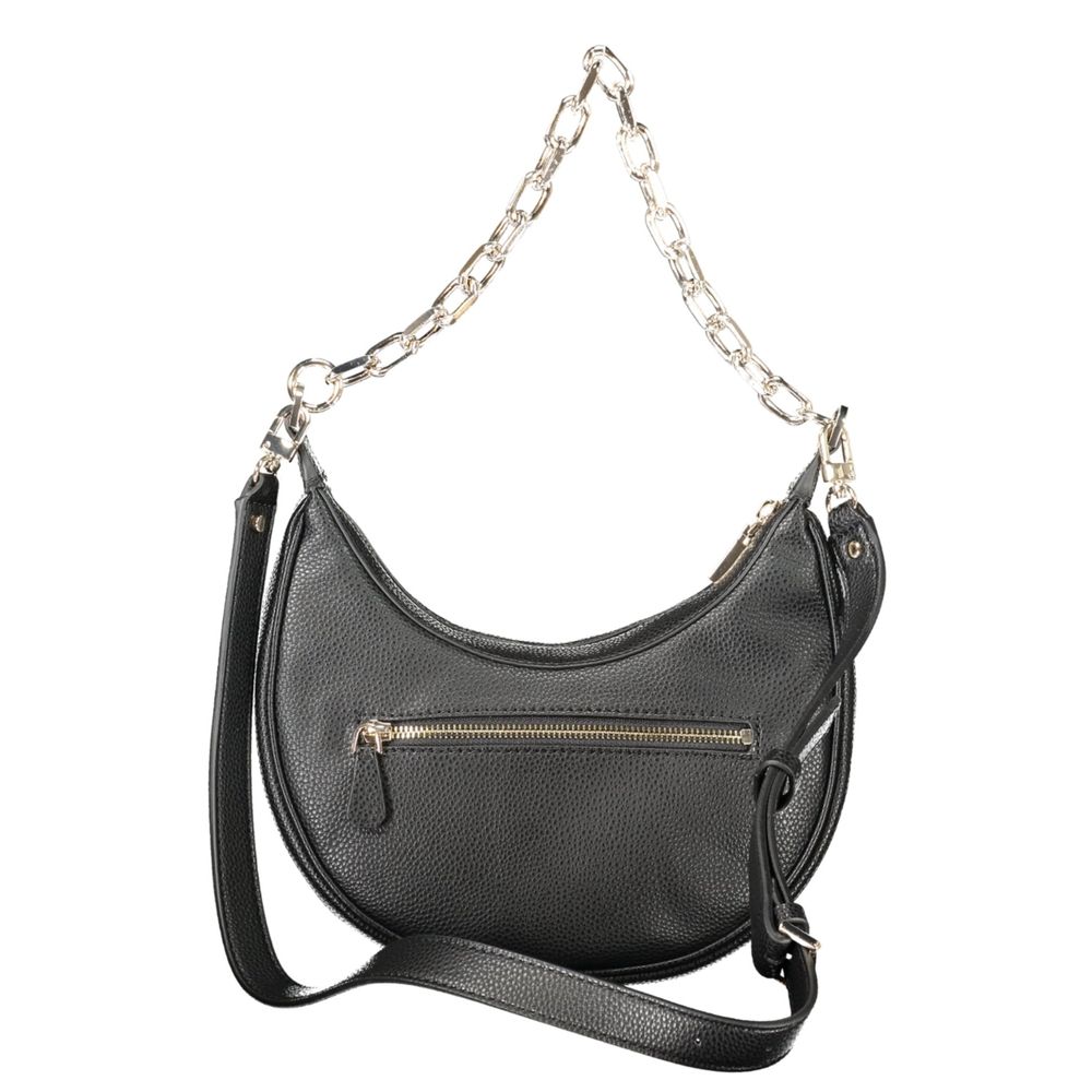 Black Polyurethane Women's Handbag