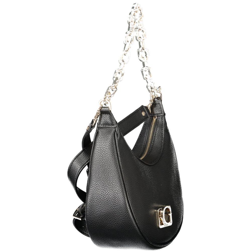 Black Polyurethane Women's Handbag