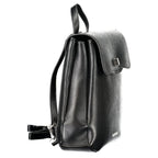 Nero Polyurethane Women Backpack