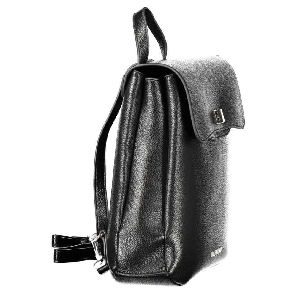 Nero Polyurethane Women Backpack
