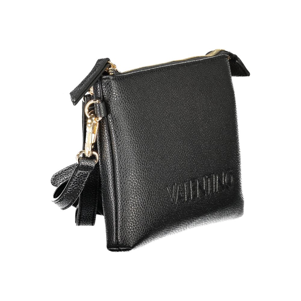 Black Polyurethane Women Handbag