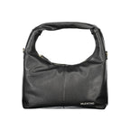 Black Polyurethane Women Shoulder Bag