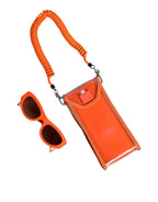 Orange Reborn To Live Oval Frame Logo Eyewear Sunglasses