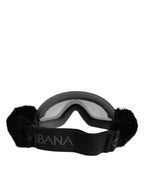 Black Bi0759 Lace Mirrored Ski Goggles Mask Sunglasses