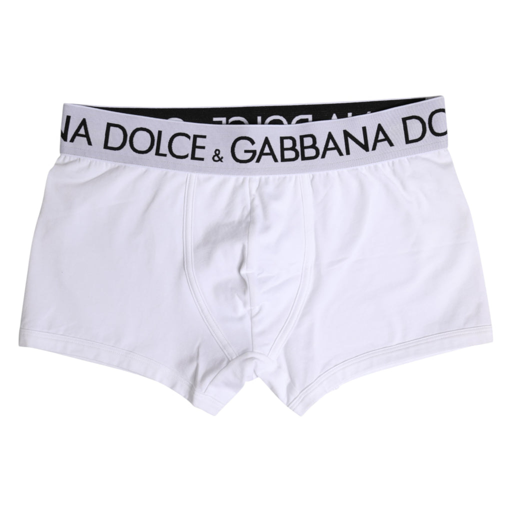 White Cotton Stretch Regular Boxer Underwear