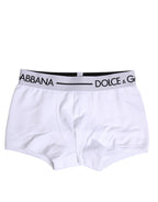 White Cotton Stretch Regular Boxer Underwear