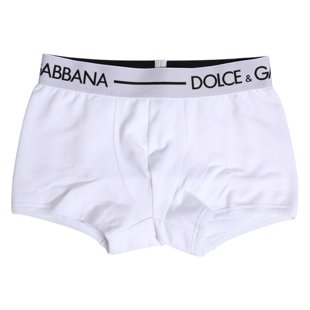 White Cotton Stretch Regular Boxer Underwear
