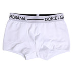 White Cotton Stretch Regular Boxer Underwear