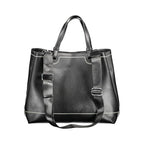 Black Polyurethane Women Handbag