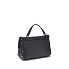 Black Calf Leather Bos Taurus Shoulder Bag