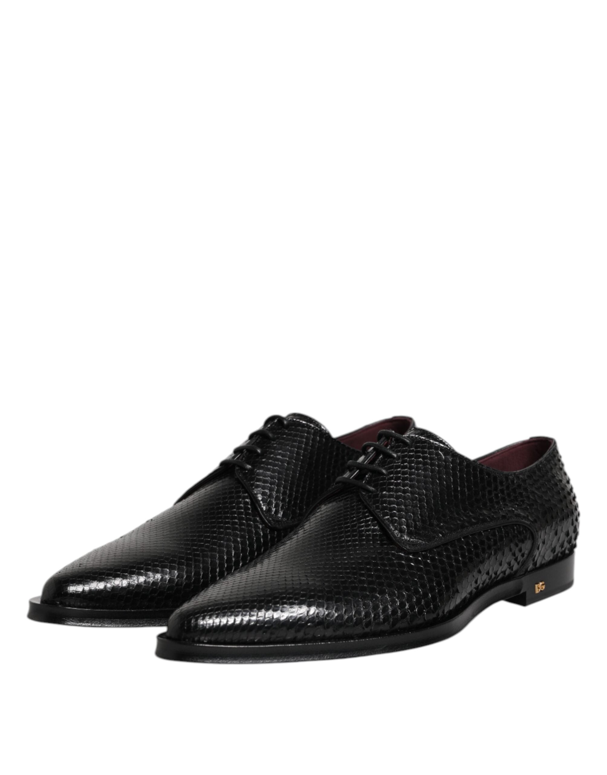 Black Leather Lace Up Dress Men Derby Shoes