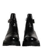 Black Belted DG Logo Men Chelsea Boots Shoes