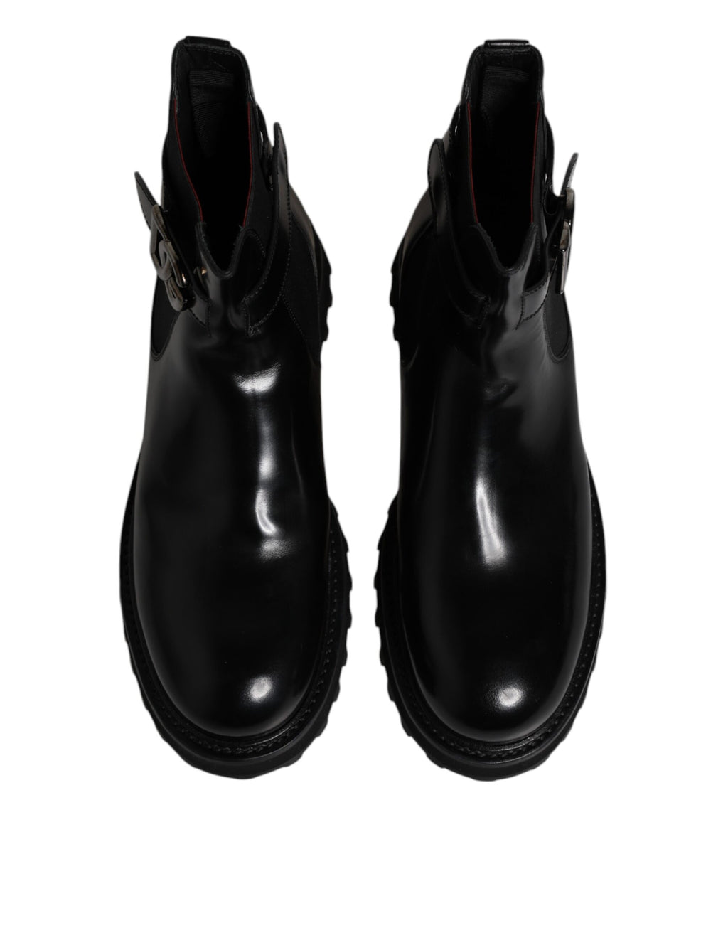Black Belted DG Logo Men Chelsea Boots Shoes