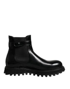 Black Belted DG Logo Men Chelsea Boots Shoes