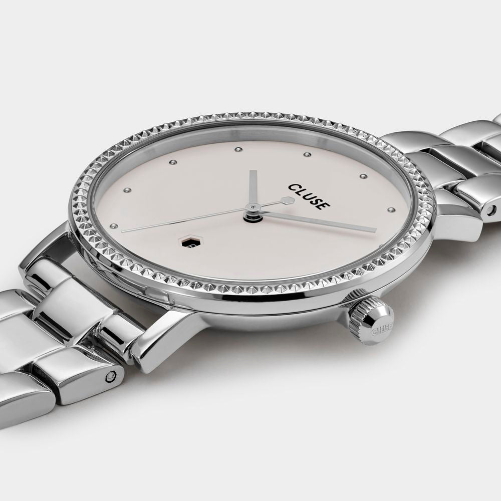 Silver Stainless Steel Dress Watch