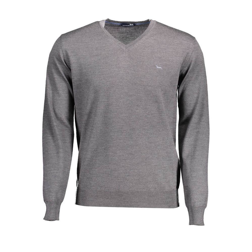 Grigio Lana Uomo Maglia