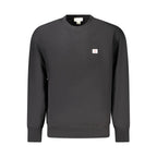 Black Cotton Men Sweatshirt