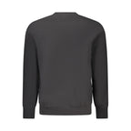 Black Cotton Men Sweatshirt