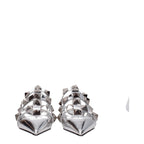 Gray Leather Flat Sandals