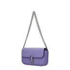 Purple Leather Crossbody Bag