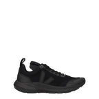 Black Fabric Athletic Sneakers