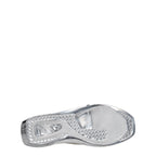 Gray Leather Slippers