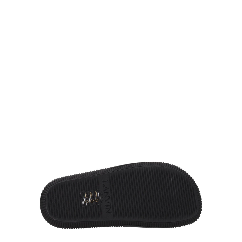 Black Cotton Slippers