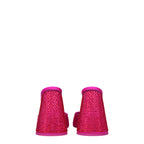 Pink Satin Platform Sandals